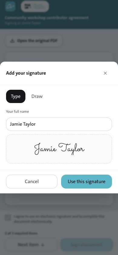autograPH: Sign from a phone