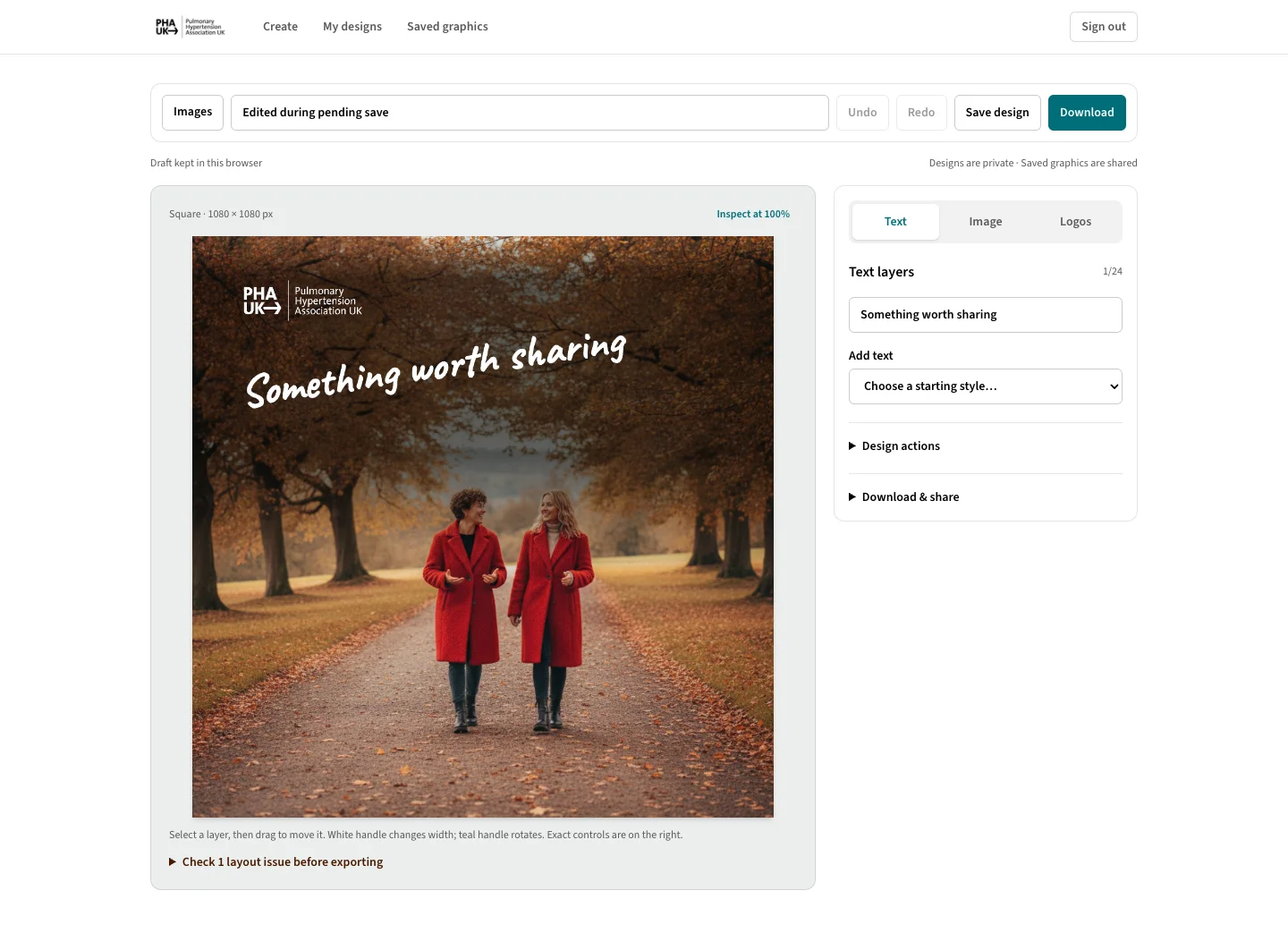 PHA UK Graphics: Bring the image into the editor