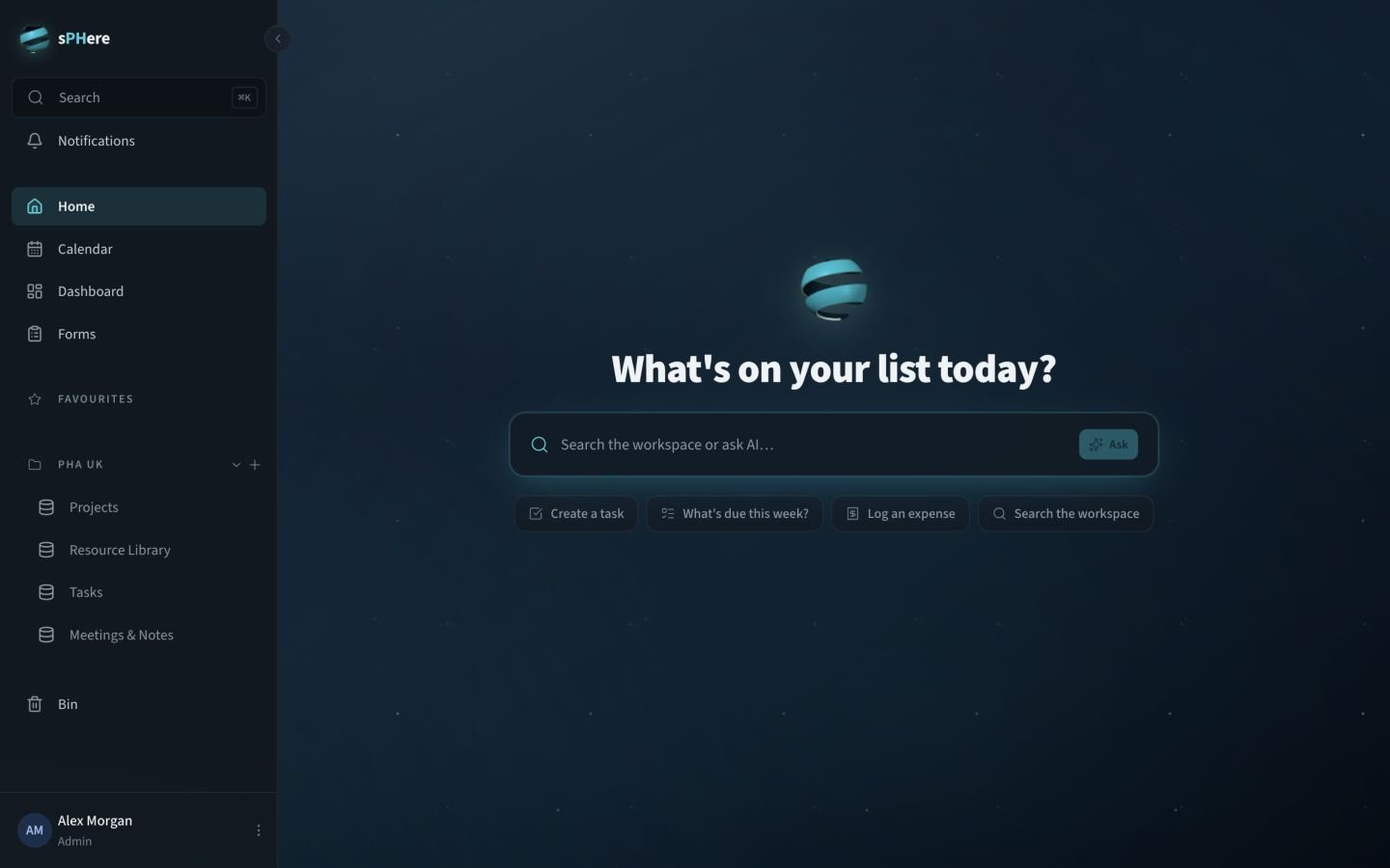 sPHere: What’s on your list today?